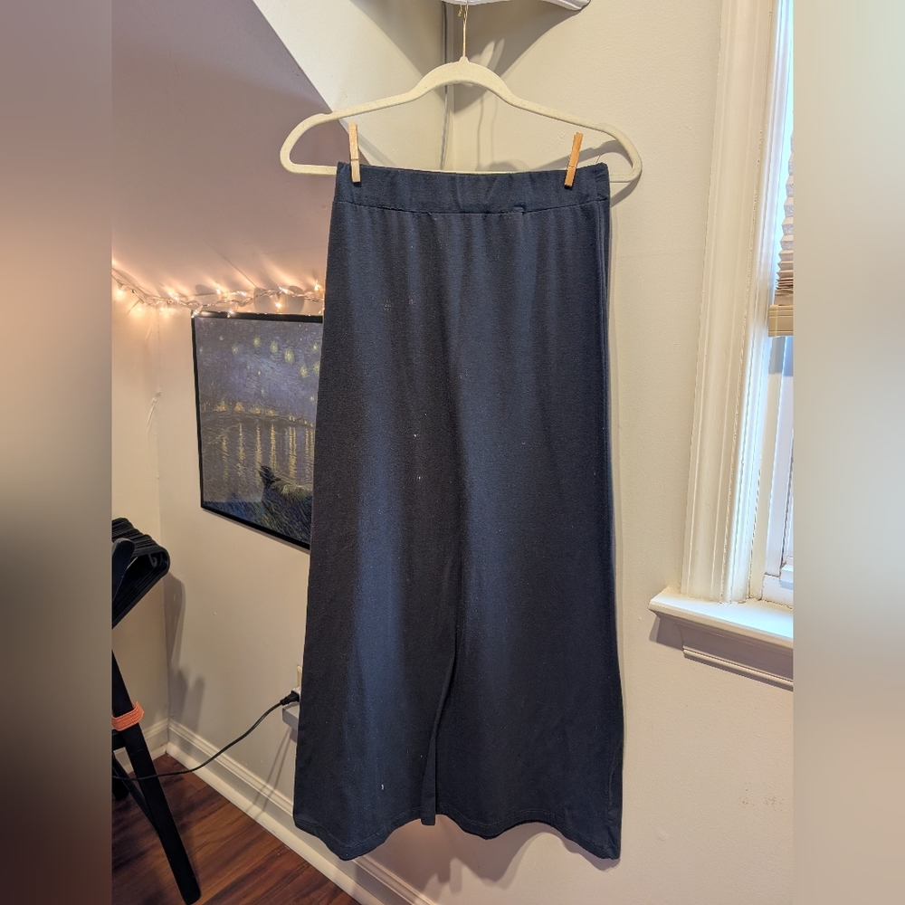 Ambiance Dark Grey Maxi Skirt